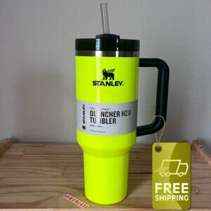 Stanley Quencher H2.0 Tumbler 40oz – Neon Yellow Glow Limited Edition